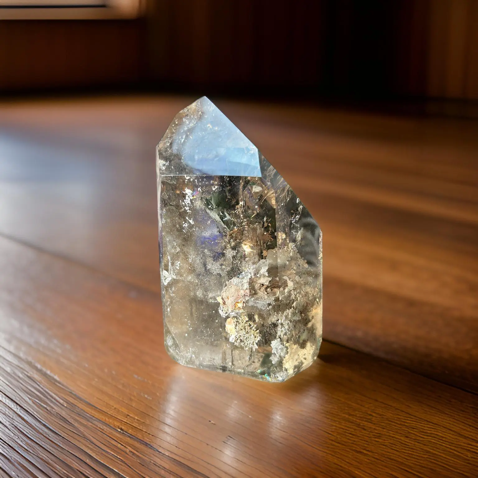 Large Dark Tone Smoky Quartz Point Statue - Home Decor Crystal, Spiritual Growth Support, Grounding Energy Cleanser, Emotional Healing, Connection Boost, Healing Properties, Stress Alleviation, Intuition Enhancement, Goal Manifestation