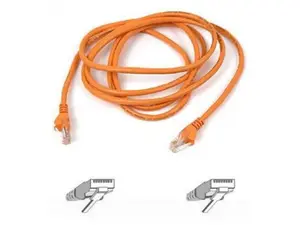 Belkin A3L791-03-ORG-S 3 ft. Cat 5E Orange Cat5e Network Cable (Orange)