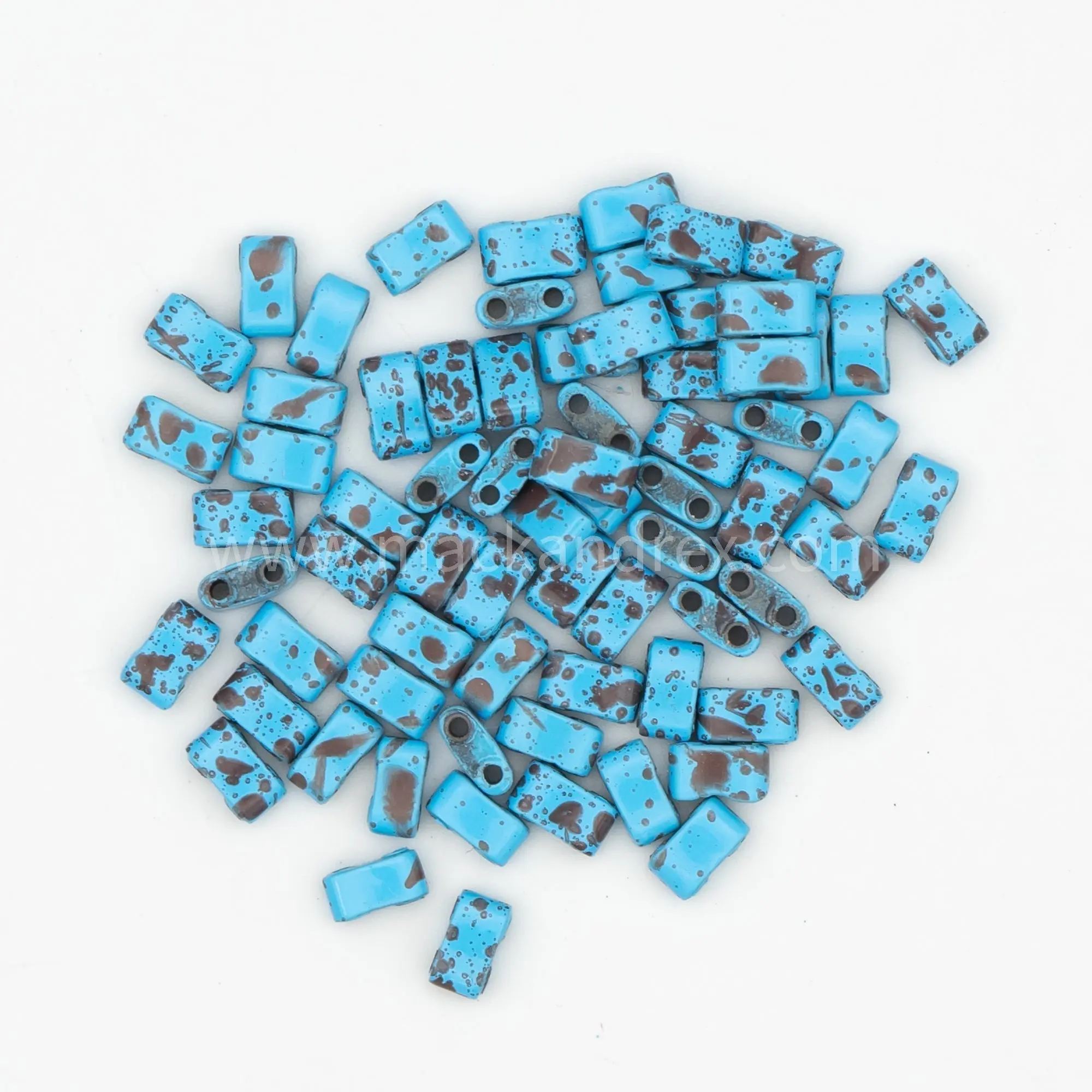 DIRTY SKY BLUE - Half Tile Beads