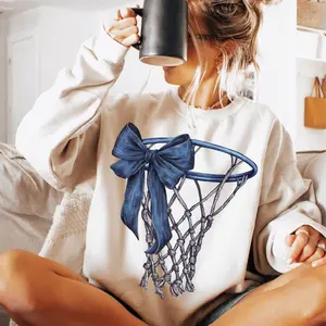 Basketball Sweatshirt, Basketball Game Day Sweatshirt, Basketball Mama Sweatshirt, Basketball Mom Shirt, Coquette Basketball Shirt, Game Day