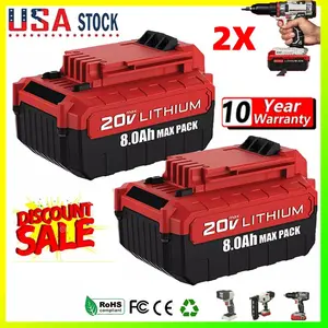 high quality  PACK 20V PCC685L PCC682L for Porter Cable 20 Volt 8.0Ah Lithium-Ion Max Battery