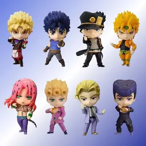 Jojo'S Bizarre Adventure Nendoroid Q Version Figures Jotaro Kujo Josuke Giorno Dio Jonathan Anime Collectible Desktop Decor