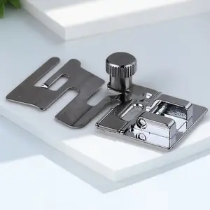 Adjustable Pressure Non-Slip Sewing Machine Presser Foot for Elastic Fabric - Thin Cotton/Linen & Thick Denim Compatible, Lace Stitching DIY Tool Accessory, 1/2-Pack Household High Precision Sewing Foot Universal for All Fabrics