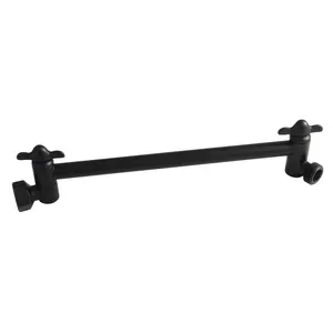Kingston Brass K153A0MB 10 in. High-Low Shower Arm Adjustable, Matte Black