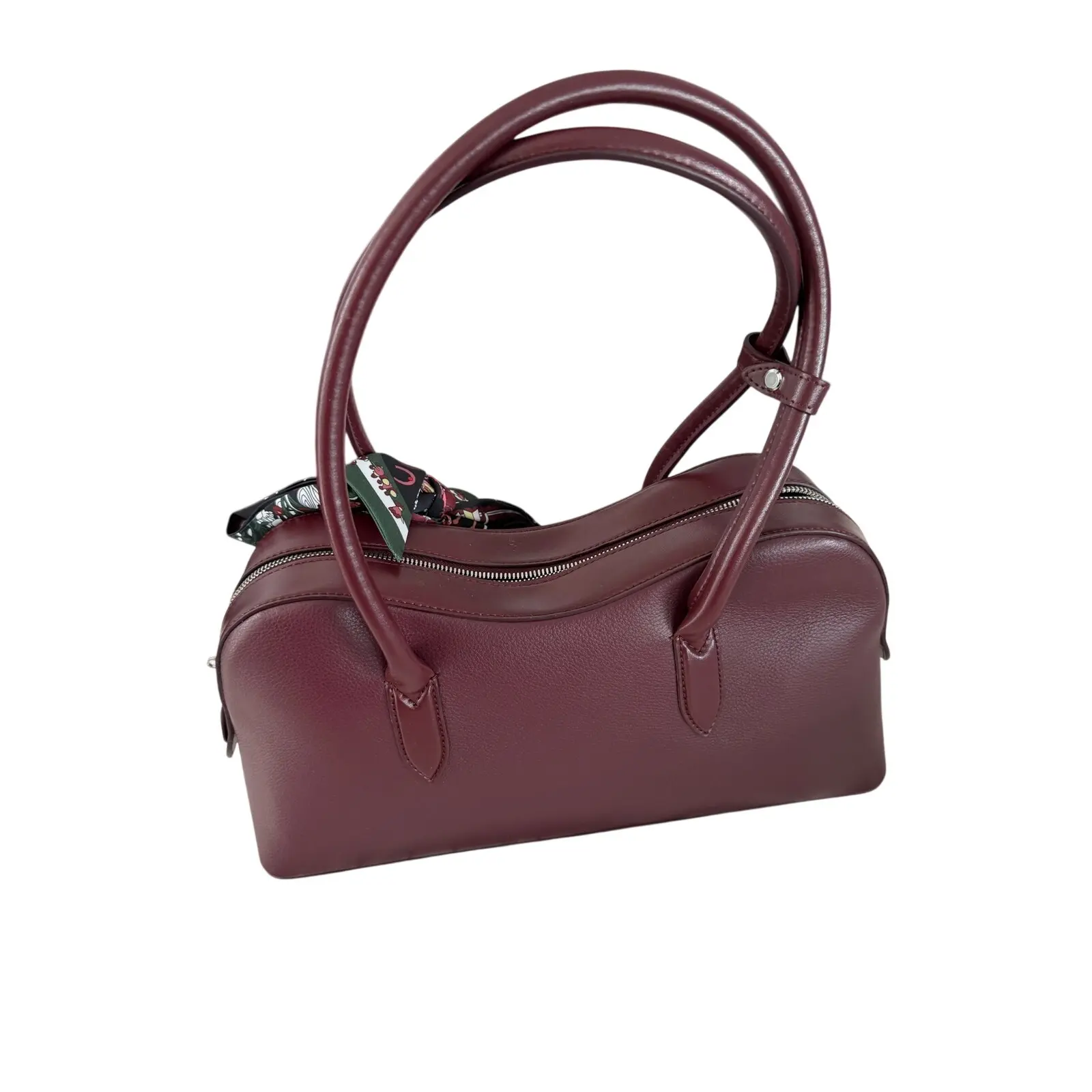 Pre-owned Stella McCartney Vegan Leather Shoulder Bags Ryder Medium Shoulder Bag in the shade Bordeaux