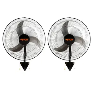 VEVOR Wall - Mount Misting Fan, 24 Inch, 3 - speed High Velocity Max. 7000 CFM, Waterproof Oscillating Industrial Wall Fan, Commercial or Residential for Warehouse, Greenhouse, Workshop, Black, ETL ListedVEVOR Super Brand Day