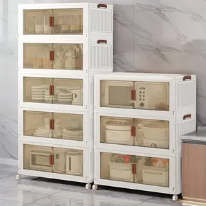 70cm 2-3-4-5 layers Plastic Storage Box Organizer, Stackable Storage Box, Covered Storage Box, Storage Container Organizer for Kitchen, Bedroom, Living Room, Study, Office, Foldable Storage Box, Space Saving, Practical Storage Cabinet