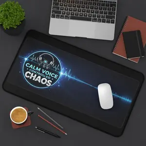 911 Dispatcher Desk Mat Calm Voice Controlled Chaos Large Mouse Pad Professional Dispatch Setup