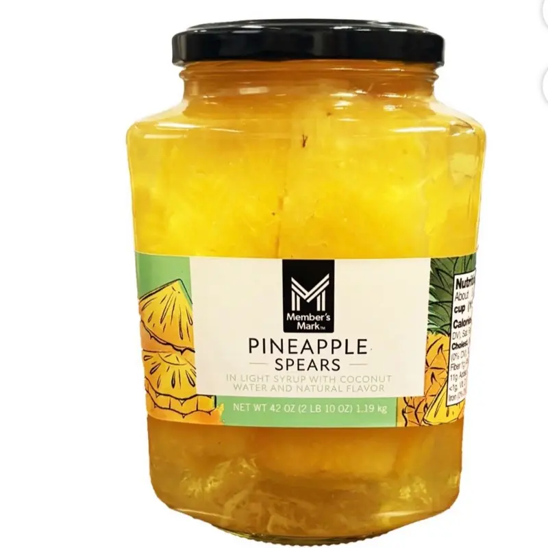 Pineapple Spears in Coconut Water, 42 oz Pineapple Spears in Coconut Water, 42 oz
