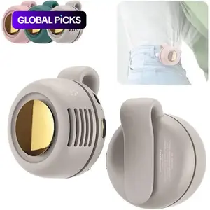 Portable Silent Mini Bladeless Electric Fan,Adjustable 3-speed Suspended Waist Fans,Phone Cooling Fan,Personal Fan,Rotating BodyFan,Wearable Fan Suitable for Outdoor Travel,fathersdaygift,rechargeable personal fan,handheld turbo fan,Perfect Gift
