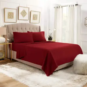 3 Piece Deep Pocket Bed Sheets Microbar Set Hotel Luxury Ultra Soft Bed Sheets All Sizes Includes 1 Pillowcases Bedroom Bedding Set Bedroom Bedding Set tiktokshopspringglowup