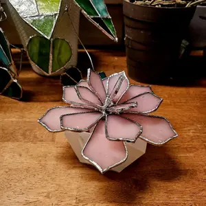 stained glass succulents