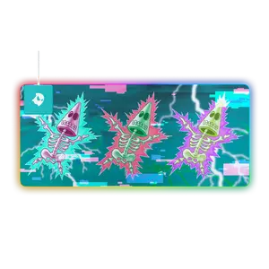 GHOST RGB Wireless Charging Mousepad Bikini Bottom Skeleton Patrick Edition Large Size 10W Qi Charger Full RGB LED Non-Slip Base