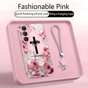 Suitable for [Galaxy S25 Fe] Women's high-end phone case，A wide variety of patterns for you to choose from.This phone case prays for you，God will bless you and bring you good luck YM99