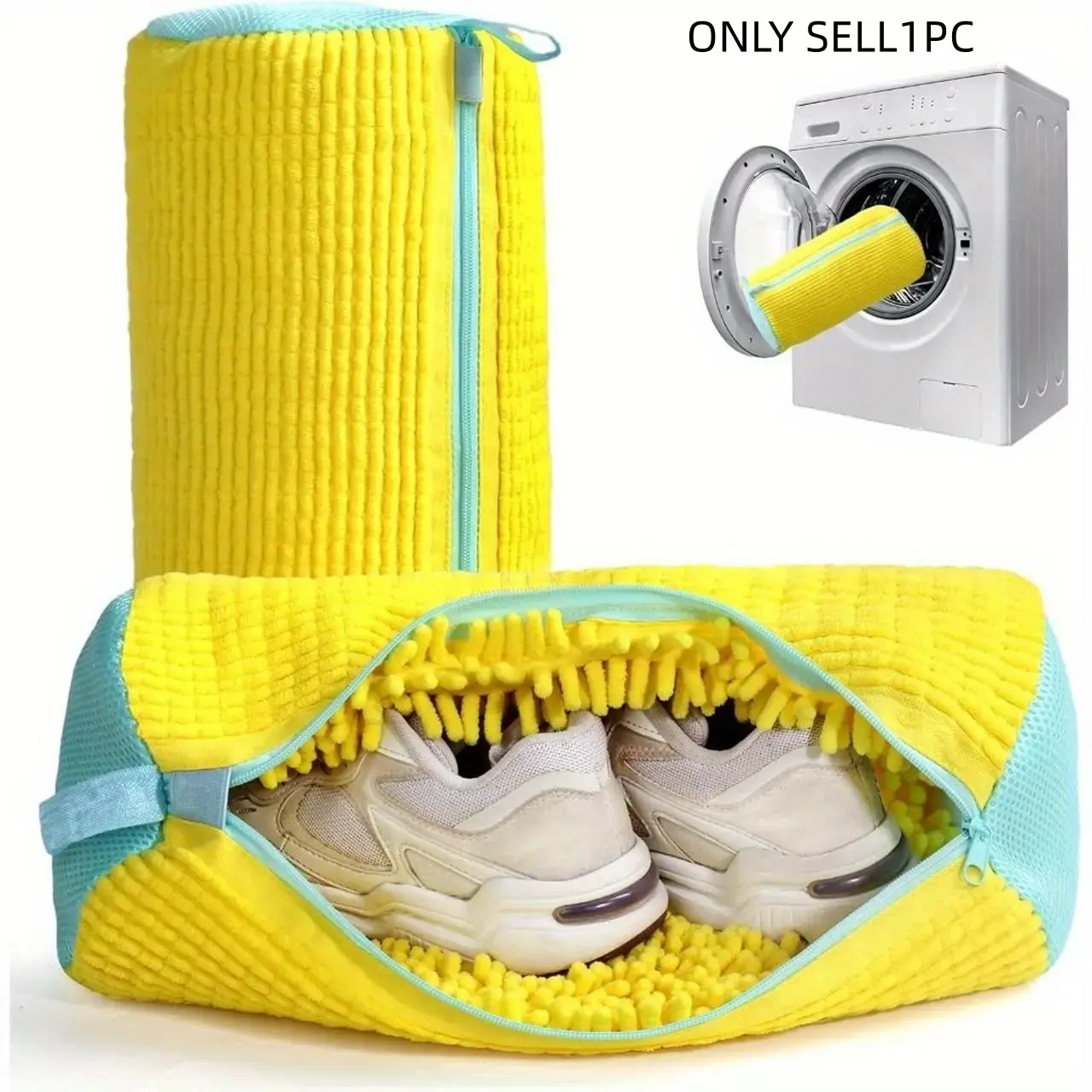 Mesh Wash Shoe Bags Set - Durable Polyester Zipper Washable Laundry Bags, Portable Anti-Deformation Laundry Accessories, Compact Storage Home Supplies Box Gift