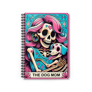 Dog Mom Themed Spiral Notebook Perfect for Dog Lovers, Journaling, School Dachshund