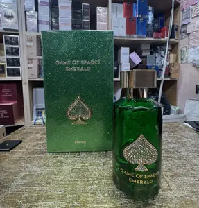Game of Spades Emerald Perfume - Green Bottle with Gold Accents - Exclusive Fragrance for Men and Women