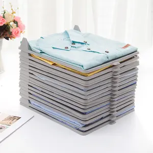  5PCS Shirt Organizer T Shirt Folder Board Clothing Lazy Folding Board Dividers Stackable Multi-Functional Wardrobe Storage Goods