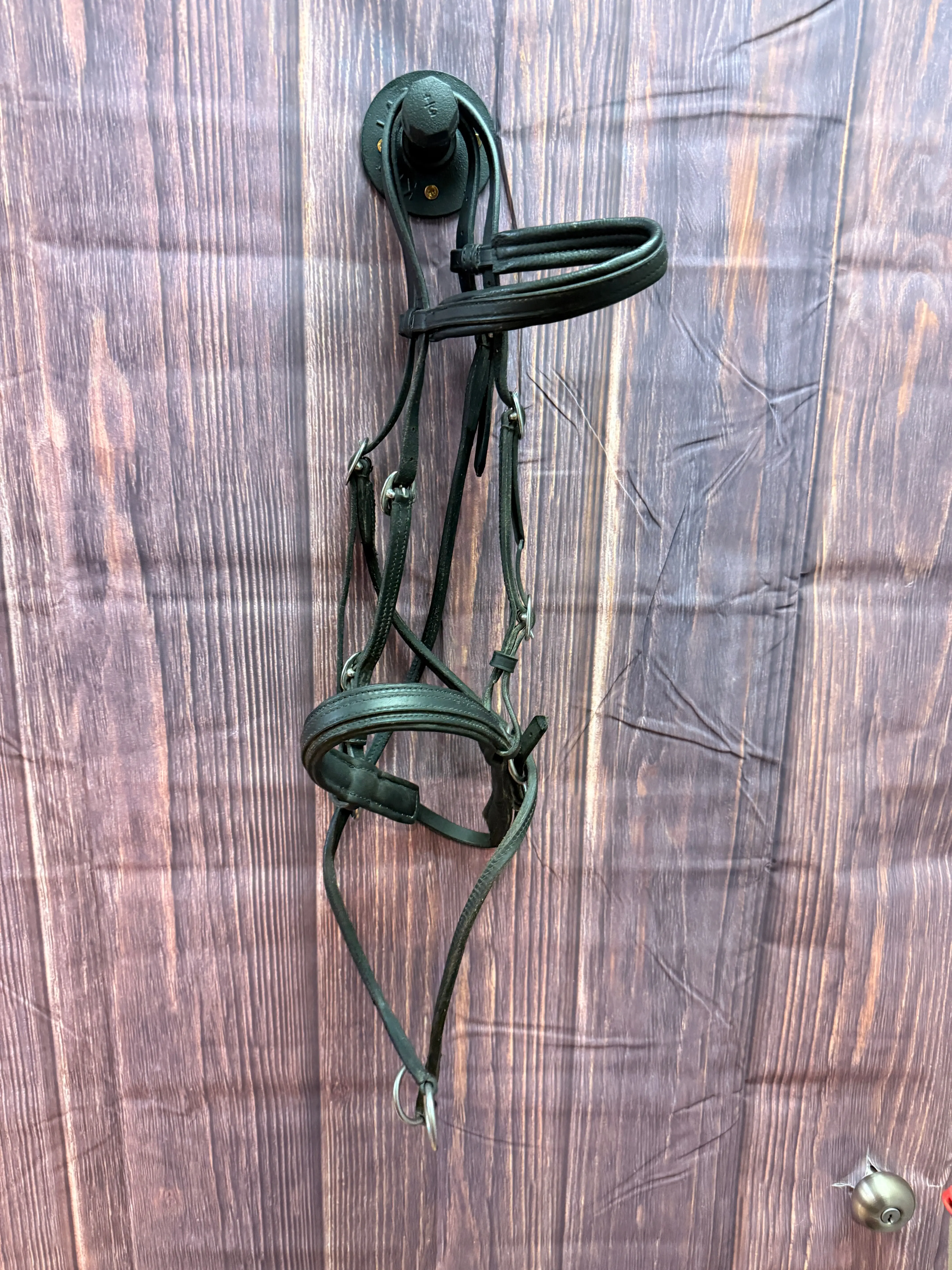 Bitless Pony Bridle black Leather