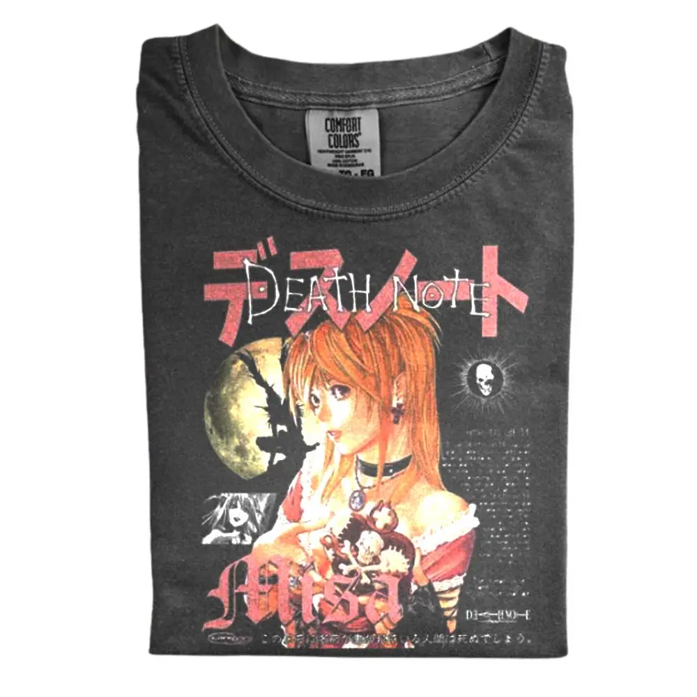 The Misa Vintage Comfort Color, The Legend of Zelda Shirt, Death Note Tshirt, Death Note Merch,  Gift for Men, Gift for Women, Crew Neck T-shirt, Trending T-shirt