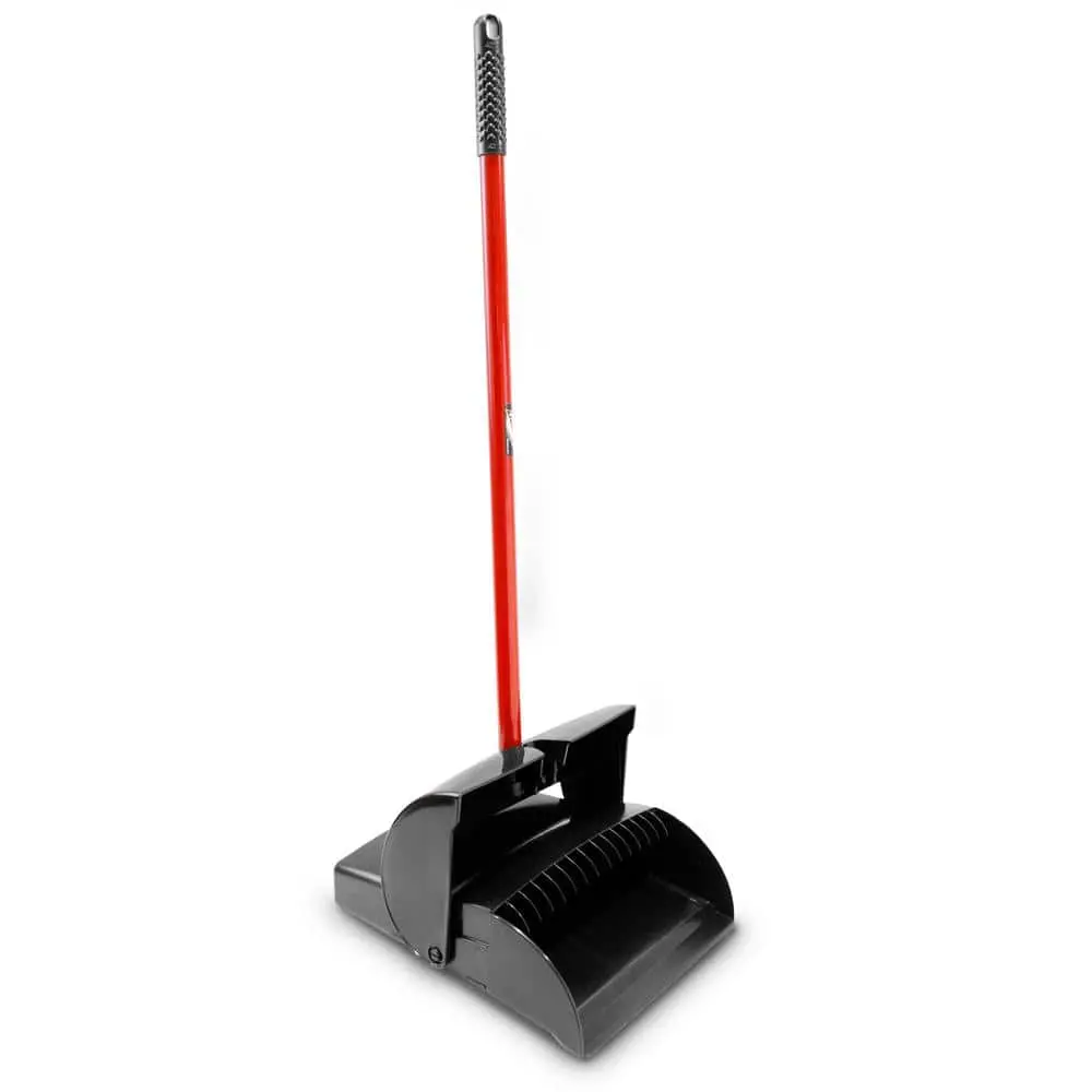 Closed Lid Lobby Dustpan with Handle - Home Cleaning Supplies
