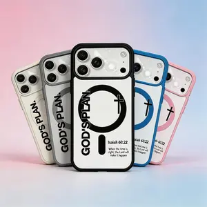 God's Plan Isaiah 60:22 MagSafe Phone Case for iPhone 17 16 15 14 13 12 11 Pro Max, 1800G Strong Magnet Shockproof Christian Cross Case, Non-Yellowing Acrylic+TPU Cover Slim Protective Cover Supports Wireless Charging Case Casing