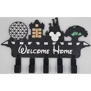 Theme Park Skyline Key Holder – 3D Printed