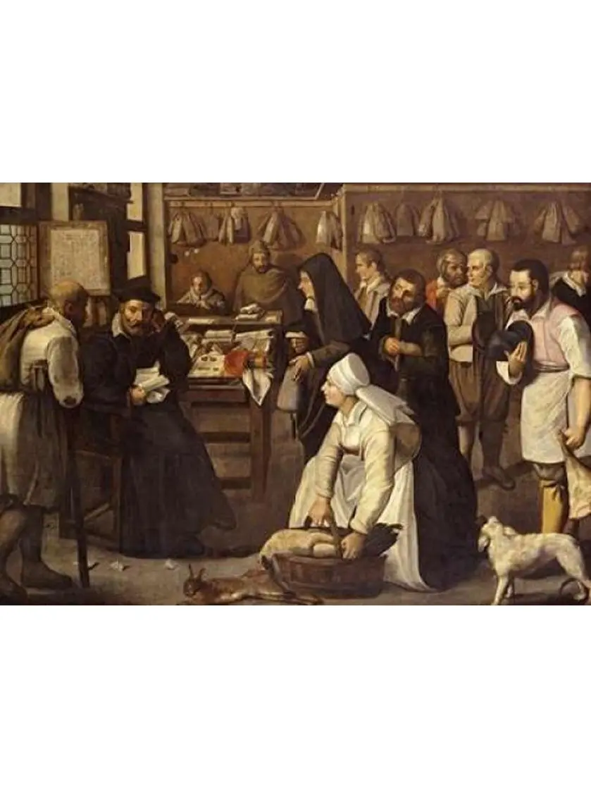 A Tax Office Poster Print by Pieter The Elder Bruegel - 10 x 14 - Small