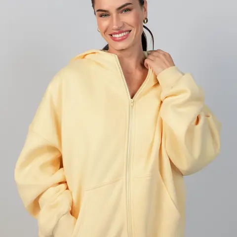Comfrt | Pastel Zip Hoodie - Mega | Soft Pastel Zip Up Sweatshirt