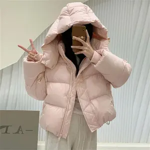 2025 New Women's Winter Thick Cotton Padded Parka Hooded Warm Down Cotton Jacket Casual Overcoat Outwear