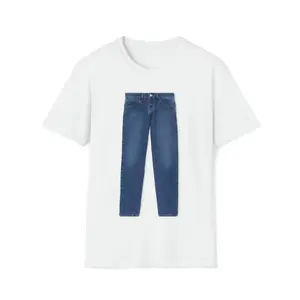 Funny Meme Jeans Joke Shirt ,Pure Cotton