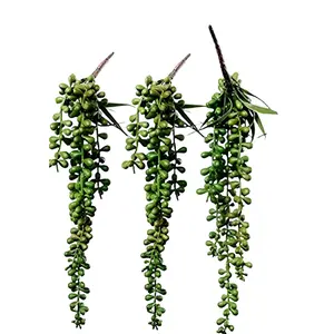 3 Pack Artificial Succulent Plants Hanging String Decor Decorative