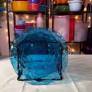 Blue Prisma Plates Tupperware Mexico