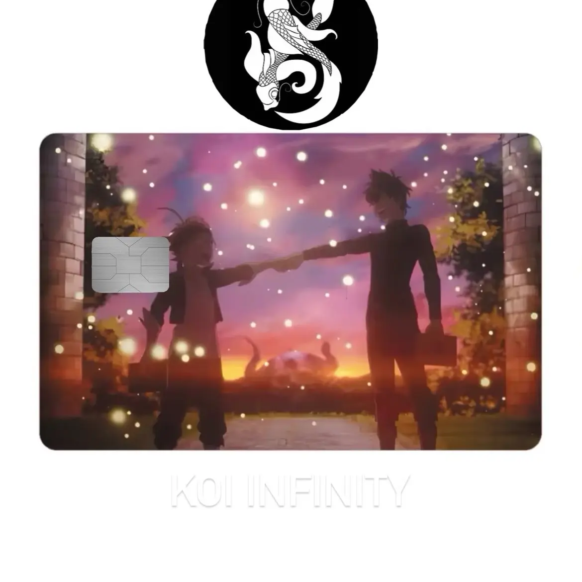 Asta and Yuno Black Clover Credit Card Sticker
