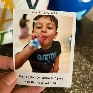 Retro Polaroid magnet picture