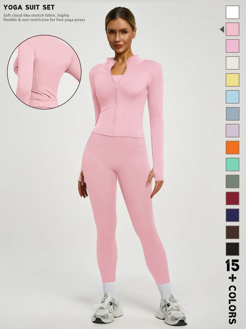 two piece set zip up jacket shein - TikTok Shop