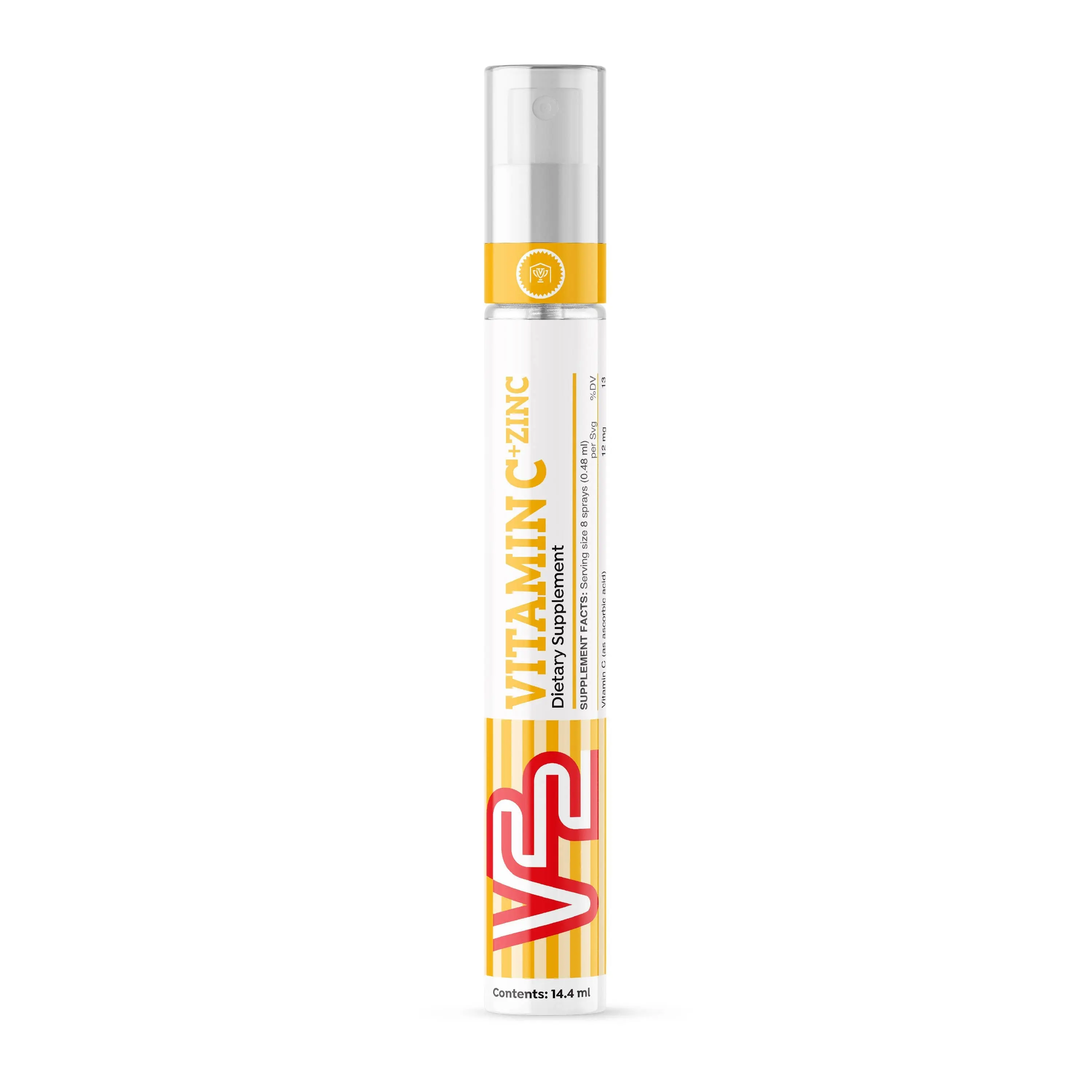 V22 VITAMIN C + ZINC Spray - Daily Immunity Support Spray Supplement - Orange Mint Flavor - 240 Servings