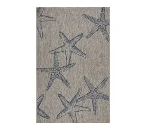 Ox Bay Nautical Starfish Performance Outdoor Area Rug, 5' x 7'