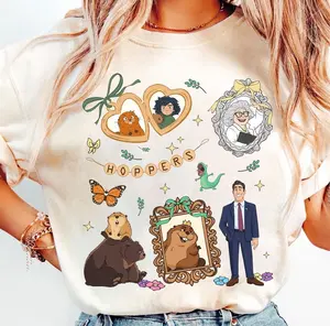 Comfort Colors Coquette Bow Hoppers Shirt, Hoppers Characters Shirt, Movies Shirt, Family Matching, Vacation Family Shirt