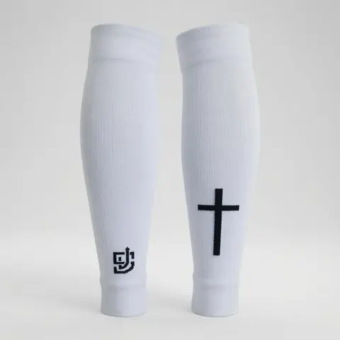 Pre-Cut Athletic Soccer Socks with Cross Sleeves (3-4 Day USA Shipping)