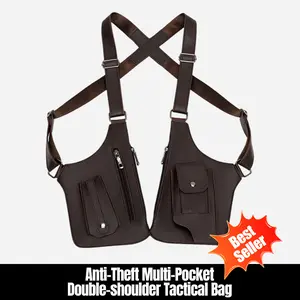 Men's Anti-Theft Multi-Pocket Double-shoulder Tactical Bag