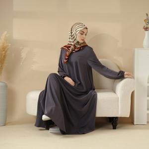 Islamic Muslim Maxi Formal Chic Essential Fit Premium Versatile Pockets Umbrella Cut Abaya (MA113) Clothing