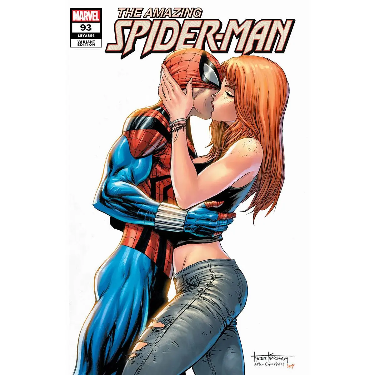 The Amazing Spider-Man #93 Comic Book, Zeb Wells Issue, Patrick Gleason Art, Unknown Comics Tyler Kirkham Exclusive Variant (03/23/2022 Release Date)