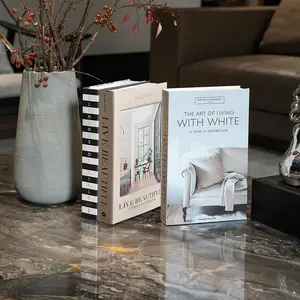 Decorative Book Set, 3 Counts/set Modern Hardcover Decor Book, Faux Books for Decoration, Home Decor Accessory, Home Decor for Coffee Table, Living Room, Interior Modern Decorations