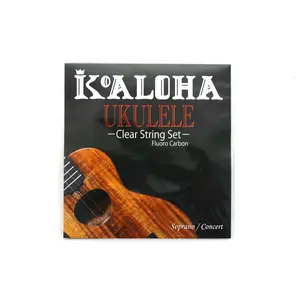 KoAloha Clear Fluorocarbon Soprano/Concert Ukulele Strings - High G