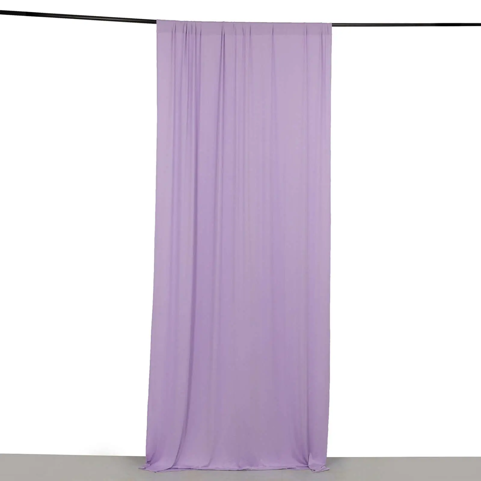 Lavender Lilac Home Textile Window Curtain - 4-Way Stretch Spandex Backdrop Drape with Rod Pockets, Wrinkle Resistant 5ftx10ft Indoor Wedding Venue Event Divider Panel