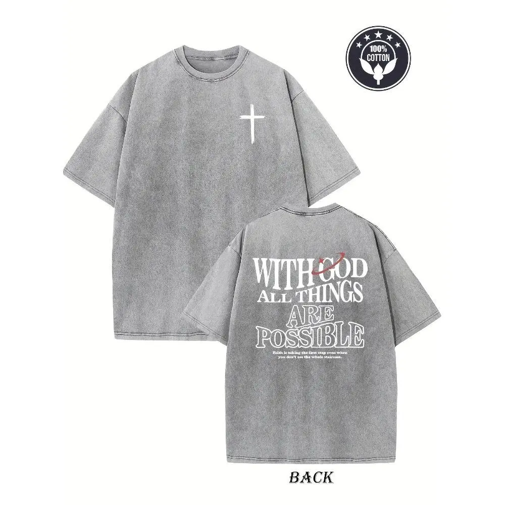 Washed T-shirt-Grey