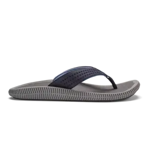 Olukai M Ulele Blue Depth/Charcoal Sandals