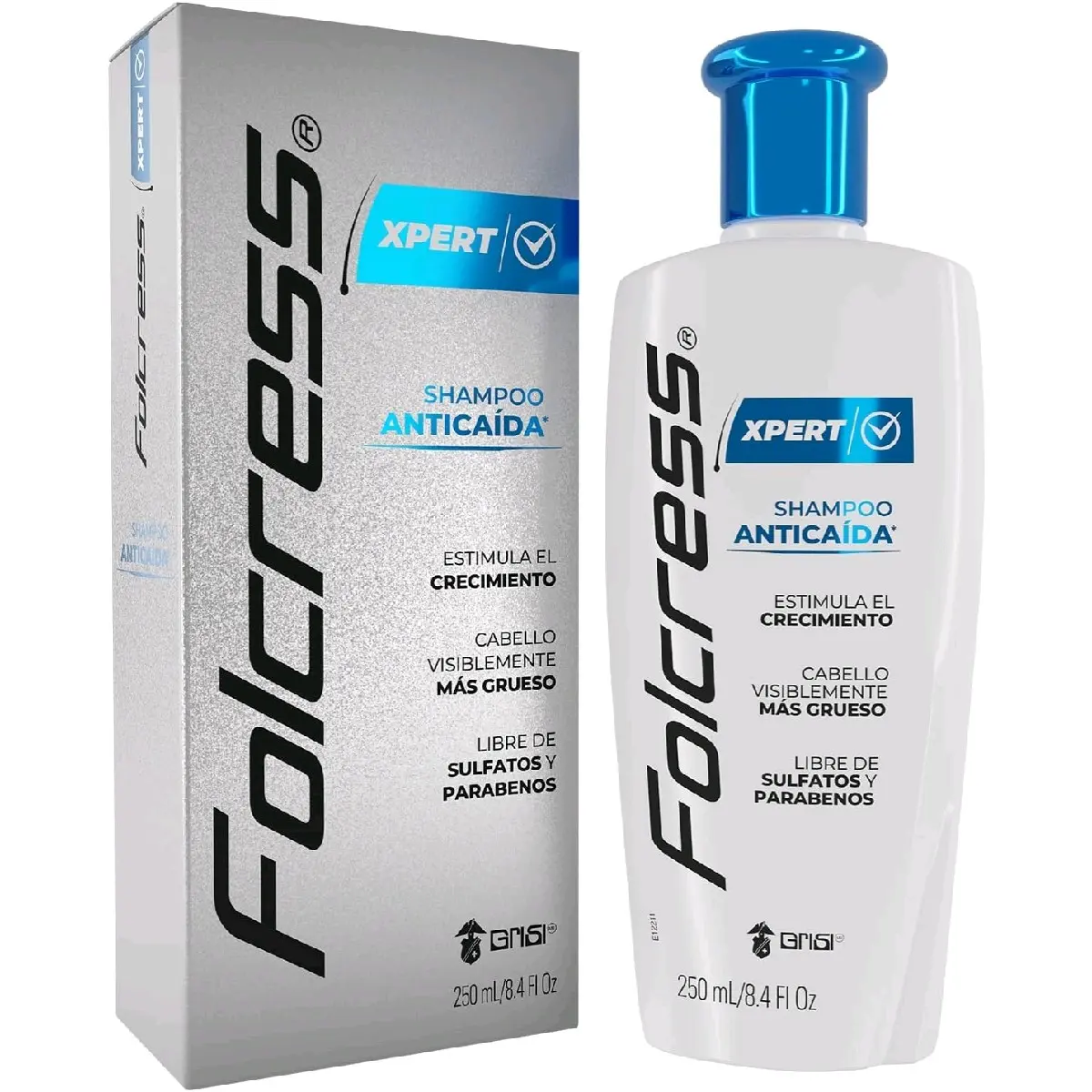 Folcress Xpert Anti-Hair Loss Shampoo | Sulfate, Paraben, and Dye-Free | Stimulates Growth, Stops Hair Loss | 250 mL  Comfort Conditioner Blend