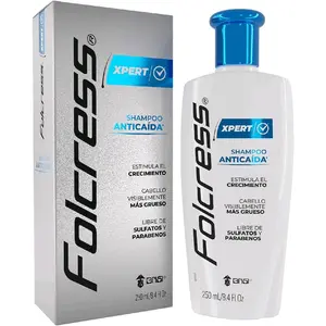 Folcress Xpert Anti-Hair Loss Shampoo | Sulfate, Paraben, and Dye-Free | Stimulates Growth, Stops Hair Loss | 250 mL  Comfort Conditioner Blend